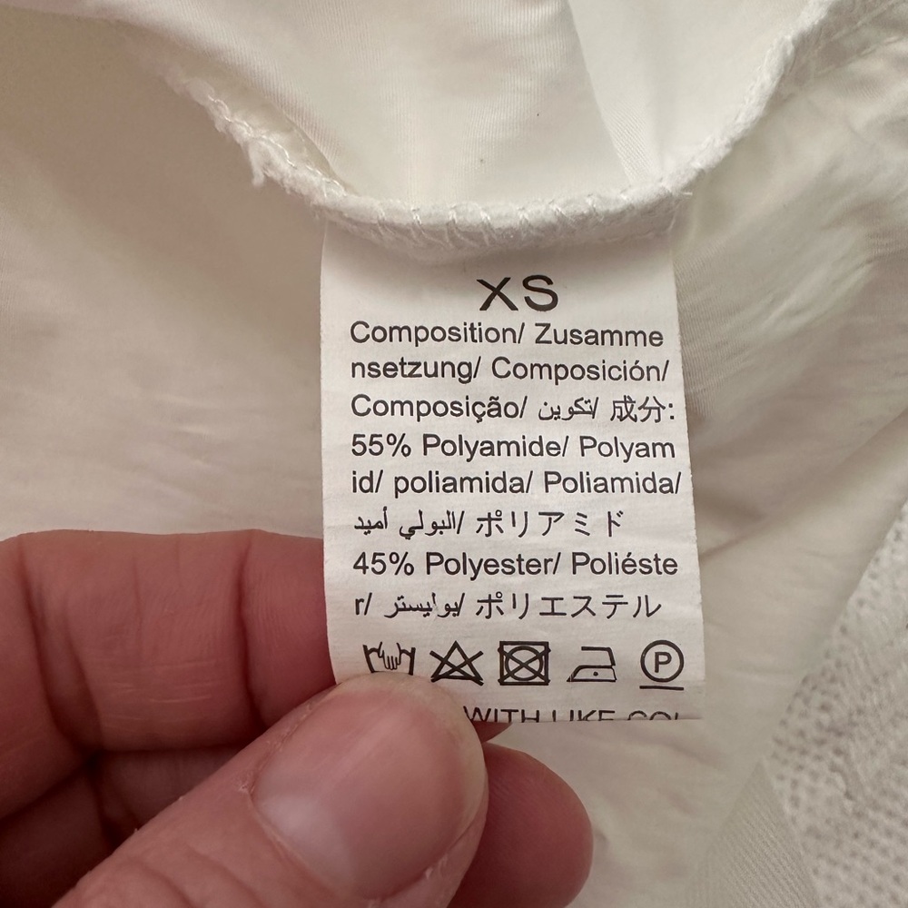 SHEIN white parachute pants size XS NEW - Picture 5 of 6